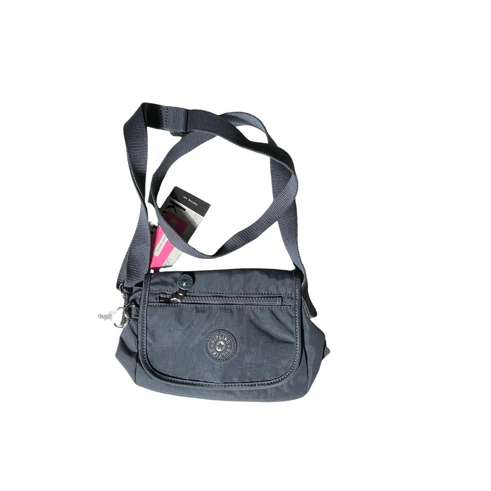 Kipling Sabian Mini Crossbody Bag Night Grey GO Nylon Small Shoulder Bag NEW